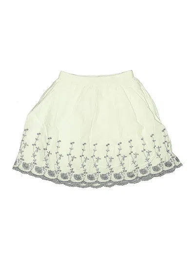 Pre-owned Gap Kids' Skirt In White