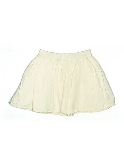 Pre-owned Gap Kids' Skirt In White