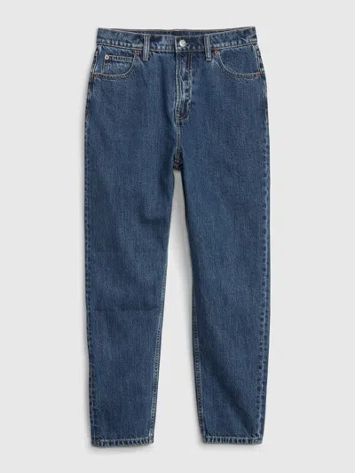 Gap Sky High Rise Mom Jeans In Blue
