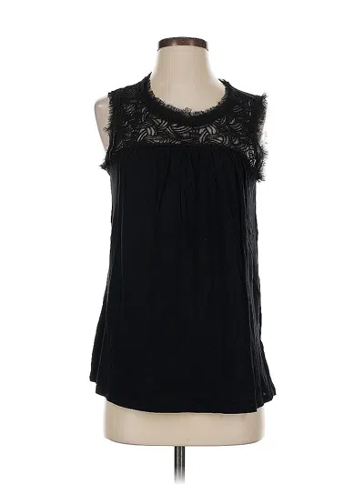 Pre-owned Gap Sleeveless Blouse In Black