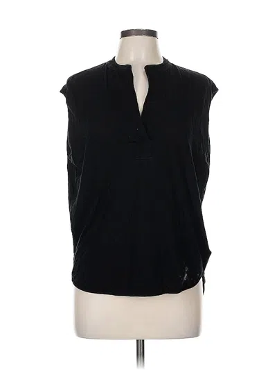 Pre-owned Gap Sleeveless Blouse In Black