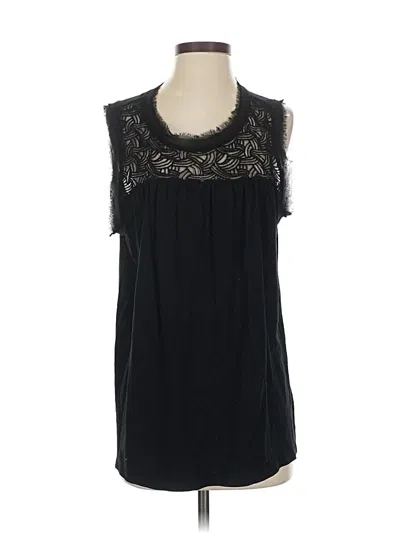 Pre-owned Gap Sleeveless Blouse In Black