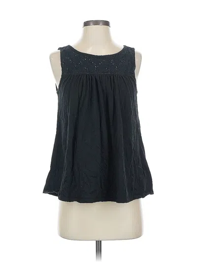 Pre-owned Gap Sleeveless Blouse In Black