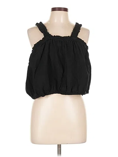 Pre-owned Gap Sleeveless Blouse In Black
