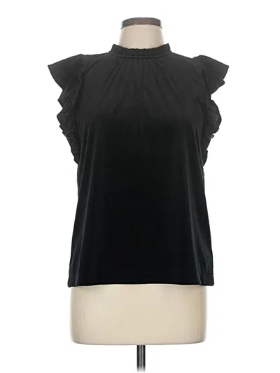 Pre-owned Gap Sleeveless Blouse In Black