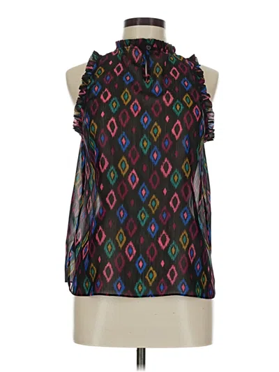 Pre-owned Gap Sleeveless Blouse In Black