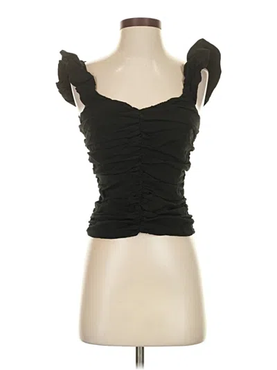Pre-owned Gap Sleeveless Blouse In Black