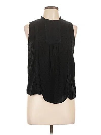 Pre-owned Gap Sleeveless Blouse In Black
