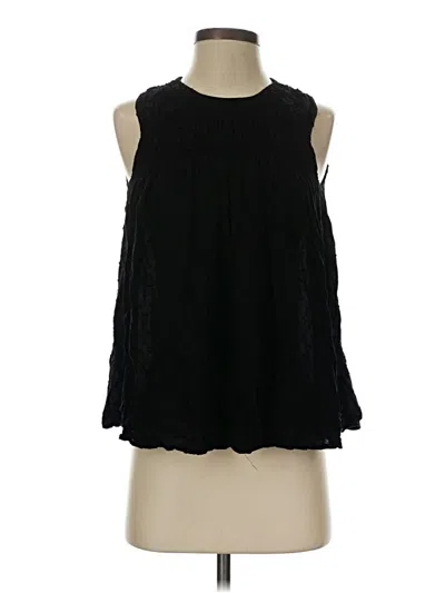 Pre-owned Gap Sleeveless Blouse In Black