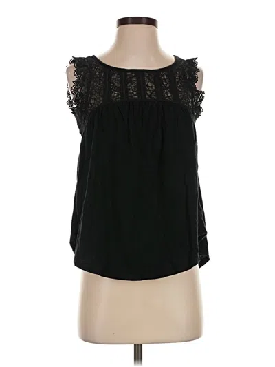 Pre-owned Gap Sleeveless Blouse In Black