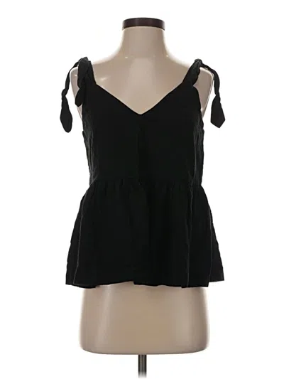Pre-owned Gap Sleeveless Blouse In Black