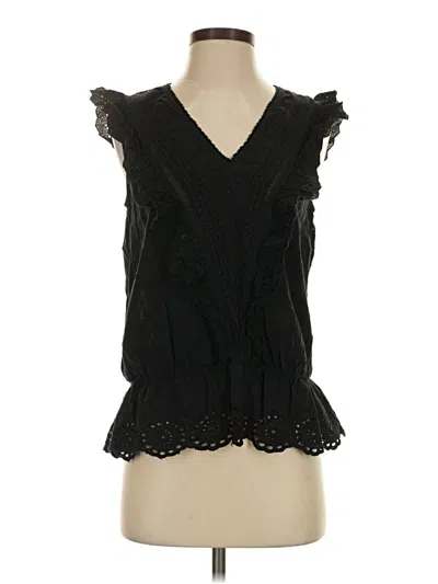 Pre-owned Gap Sleeveless Blouse In Black