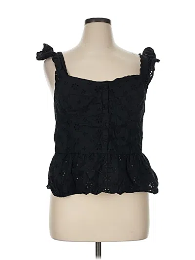 Pre-owned Gap Sleeveless Blouse In Black