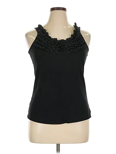 Pre-owned Gap Sleeveless Blouse In Black