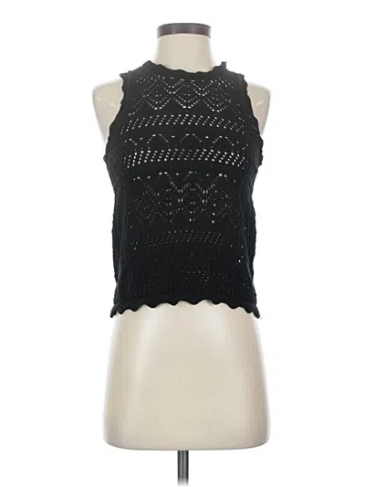 Pre-owned Gap Sleeveless Blouse In Black