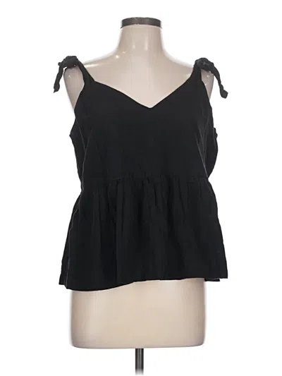 Pre-owned Gap Sleeveless Blouse In Black