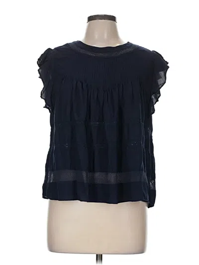 Pre-owned Gap Sleeveless Blouse In Black