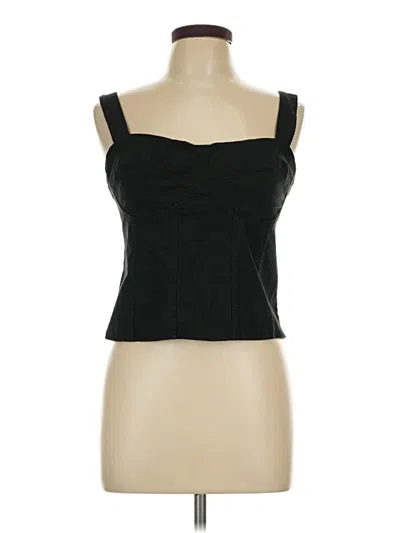 Pre-owned Gap Sleeveless Blouse In Black