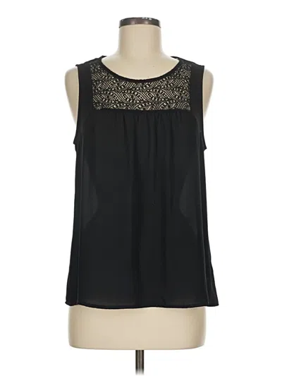 Pre-owned Gap Sleeveless Blouse In Black