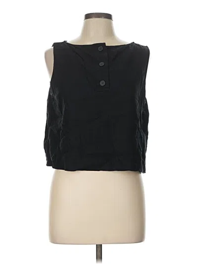 Pre-owned Gap Sleeveless Blouse In Black