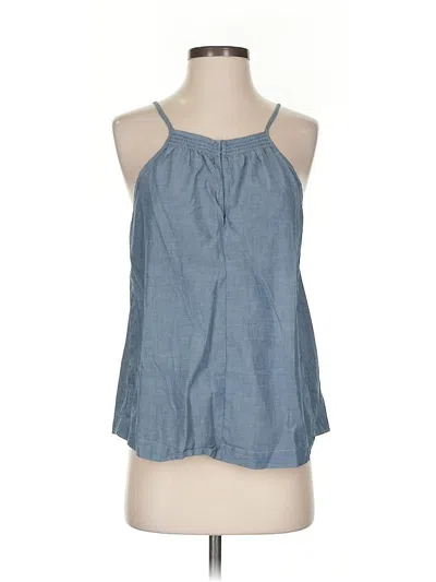 Pre-owned Gap Sleeveless Blouse In Blue