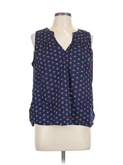 Pre-owned Gap Sleeveless Blouse In Blue