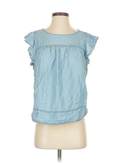 Pre-owned Gap Sleeveless Blouse In Blue