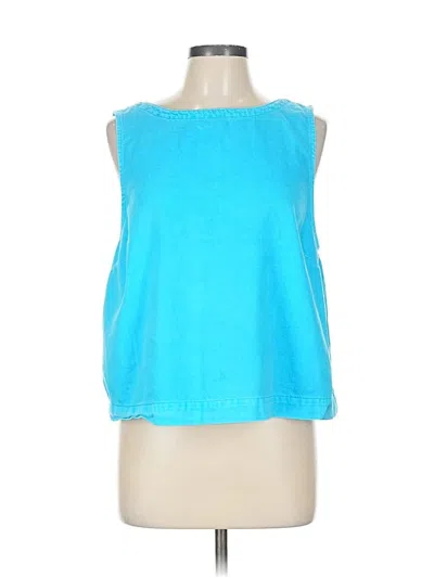 Pre-owned Gap Sleeveless Blouse In Blue