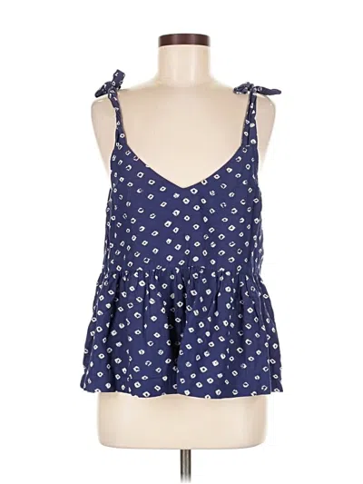 Pre-owned Gap Sleeveless Blouse In Blue