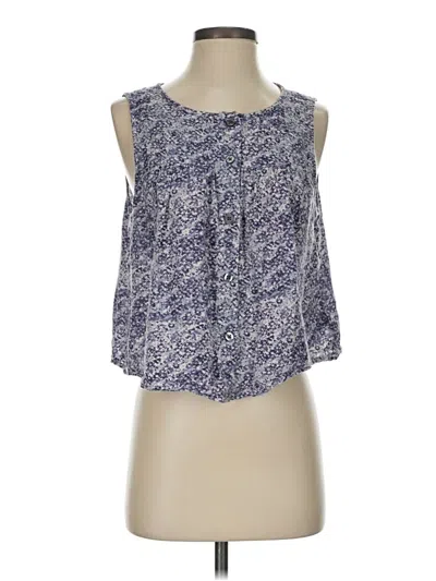 Pre-owned Gap Sleeveless Blouse In Blue