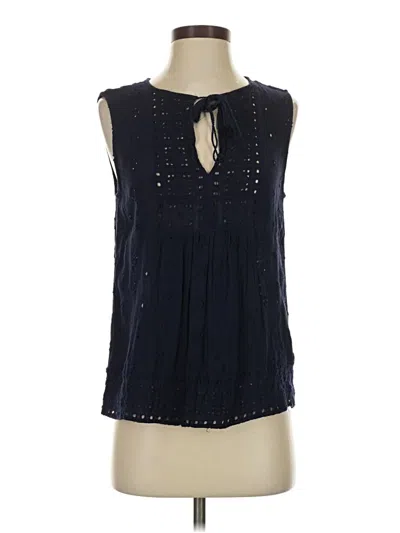 Pre-owned Gap Sleeveless Blouse In Blue