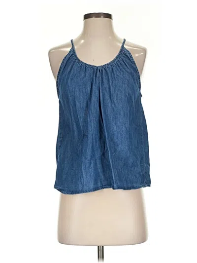 Pre-owned Gap Sleeveless Blouse In Blue