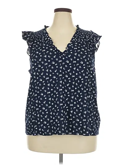 Gap Sleeveless Blouse In Blue
