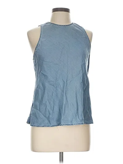 Pre-owned Gap Sleeveless Blouse In Blue