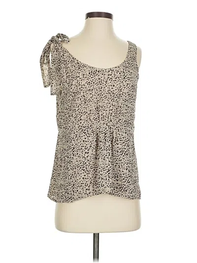 Pre-owned Gap Sleeveless Blouse In Brown