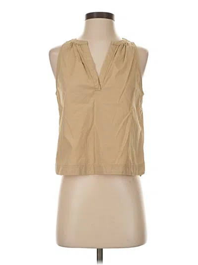 Pre-owned Gap Sleeveless Blouse In Brown