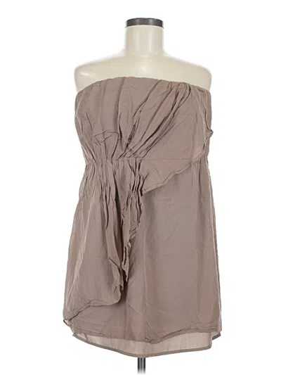 Pre-owned Gap Sleeveless Blouse In Brown