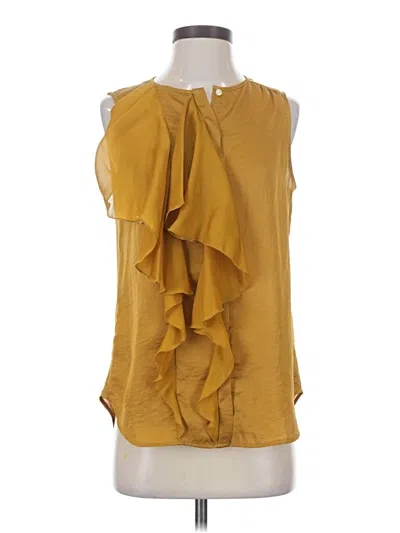 Pre-owned Gap Sleeveless Blouse In Gold