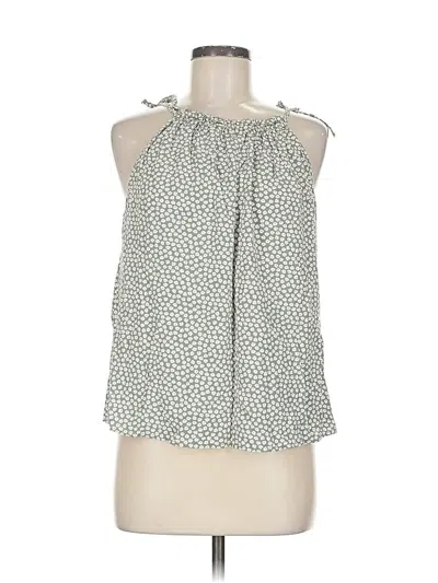 Pre-owned Gap Sleeveless Blouse In Green