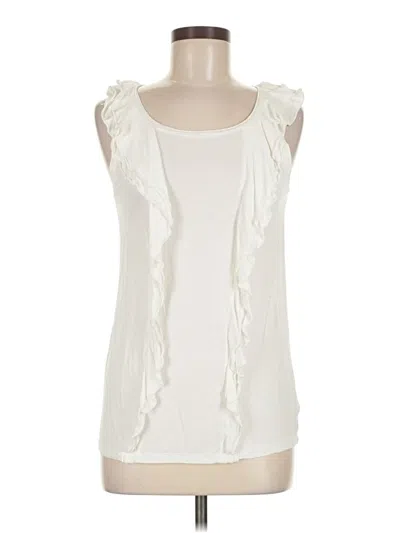 Pre-owned Gap Sleeveless Blouse In Ivory