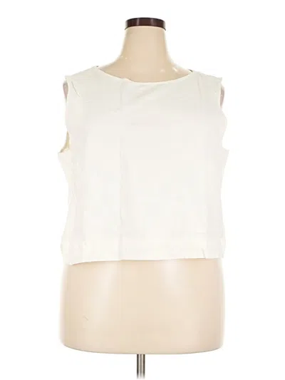 Pre-owned Gap Sleeveless Blouse In Ivory