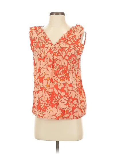 Pre-owned Gap Sleeveless Blouse In Orange