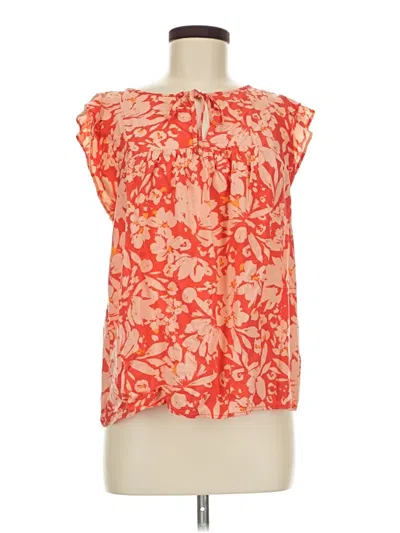 Pre-owned Gap Sleeveless Blouse In Orange
