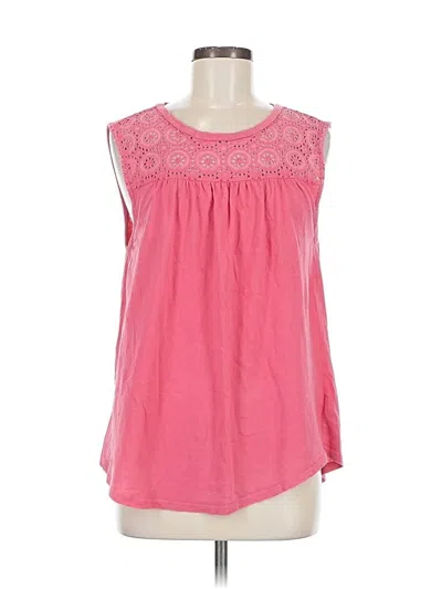 Pre-owned Gap Sleeveless Blouse In Pink