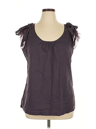 Pre-owned Gap Sleeveless Blouse In Purple