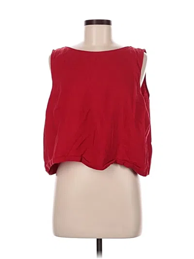 Pre-owned Gap Sleeveless Blouse In Red