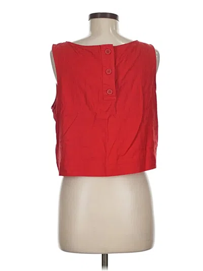 Pre-owned Gap Sleeveless Blouse In Red