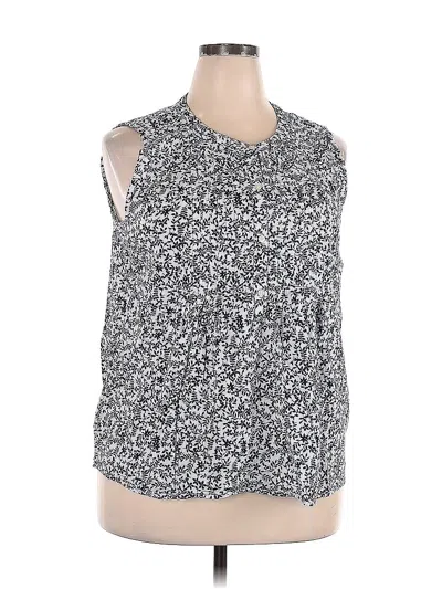 Pre-owned Gap Sleeveless Blouse In Silver
