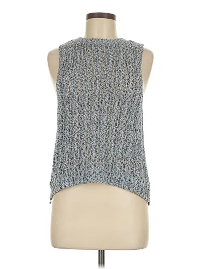 Pre-owned Gap Sleeveless Blouse In Silver