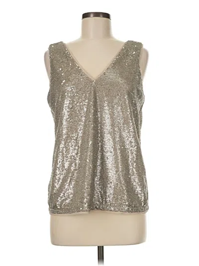 Pre-owned Gap Sleeveless Blouse In Silver